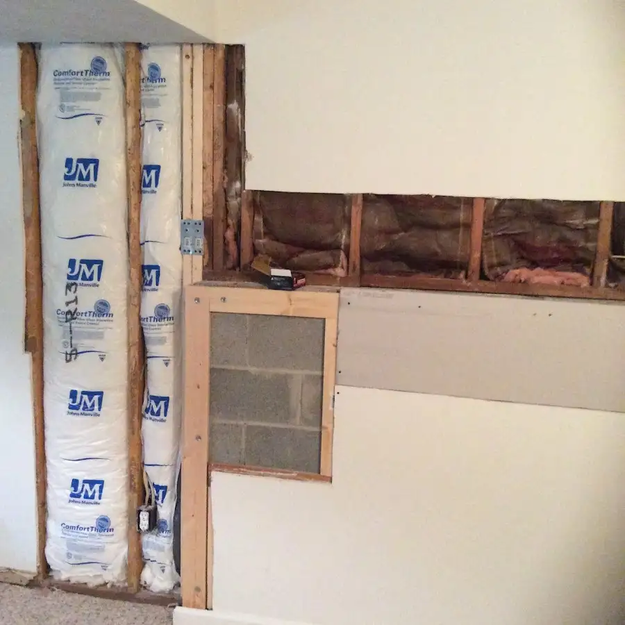 Wall insulation replacement during Odor Removal & Deodorization in Hudson Falls